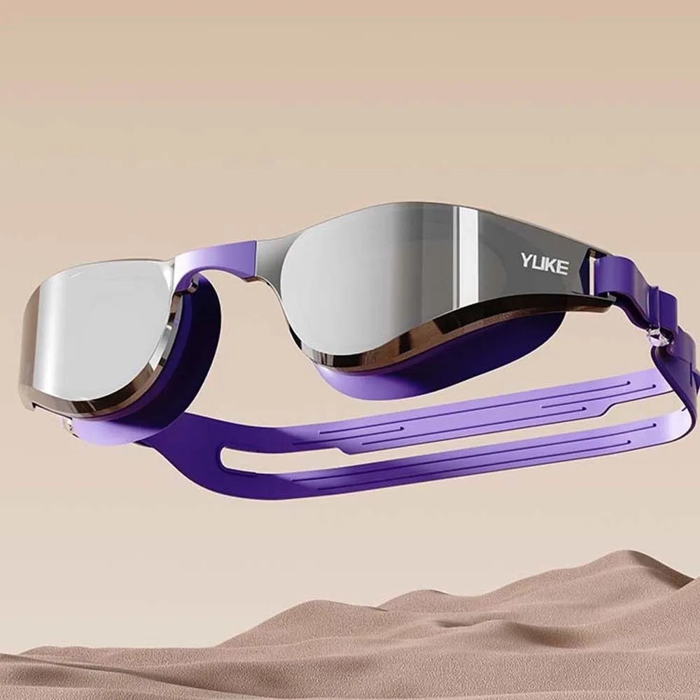 Anti-Fog Waterproof Swimming Goggles – UV Protection Wide View Swim Goggles Axl Purple