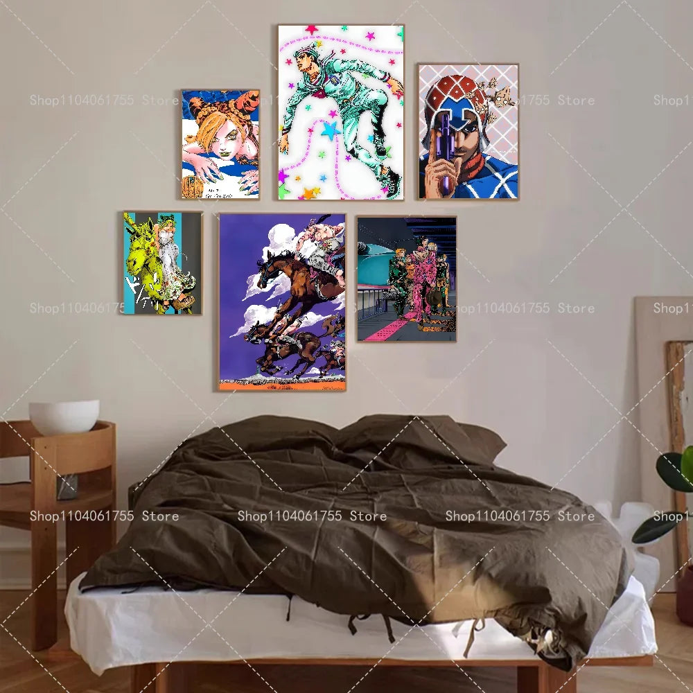 JoJo's Bizarre Adventure Anime Poster – Waterproof Wall Art Anime Wall Poster Axl