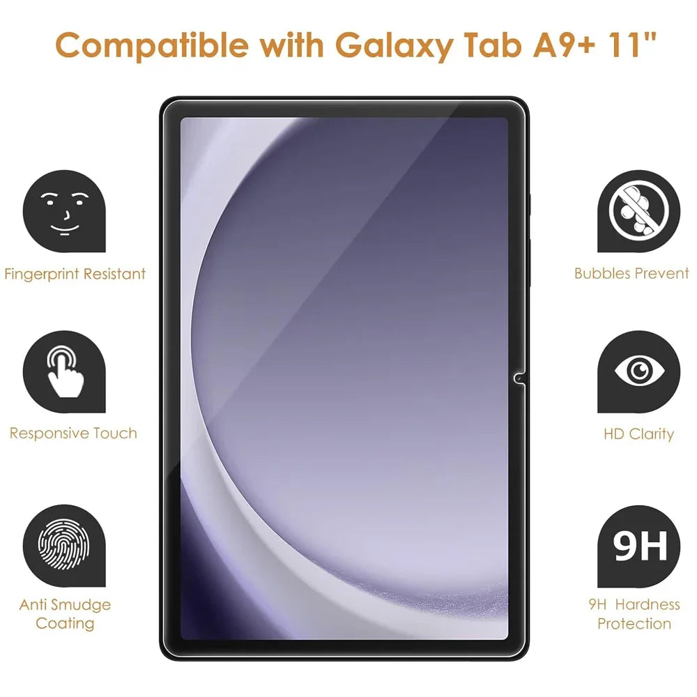Samsung Galaxy Tab A9+ 11" HD Tempered Glass Screen Protector Tablet Screen Protector Axl