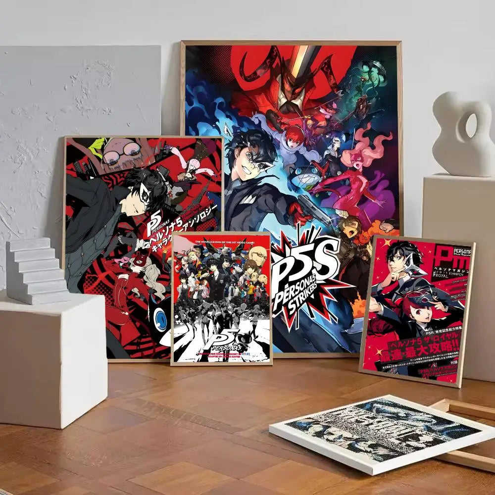 Persona 5 Removable Wall Poster Sticker – Gaming Room Decor Wall Poster Sticker Axl