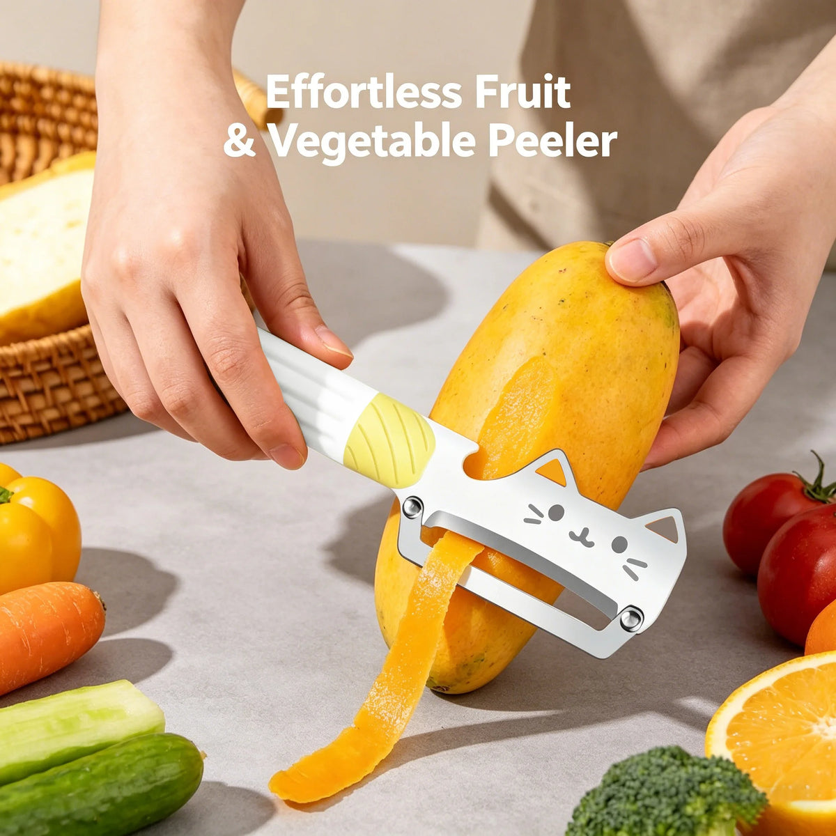 Multifunctional Fruit & Vegetable Peeler – Stainless Steel Vegetable Peeler Axl