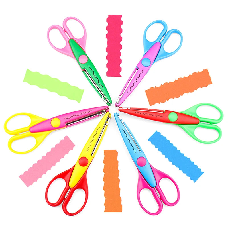 6-Piece Decorative Edge Scissors Set – DIY Craft & Card Making Decorative Craft Scissors Axl