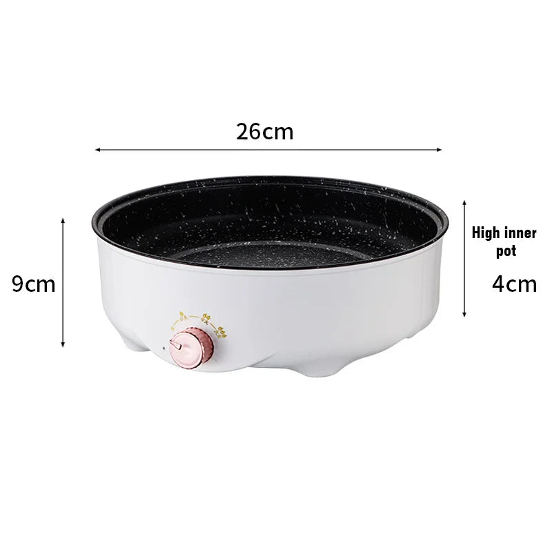 BALASHOV 26cm Electric Non-Stick Frying Pan Multicooker 600W Electric Frying Pan Axl Upgraded 26cm EU