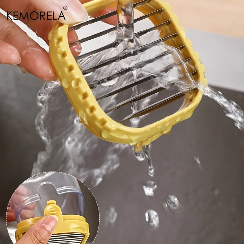 KEMORELA 2-in-1 Fruit & Vegetable Slicer Cup | Dicer & Storage Vegetable Slicer Cup Axl