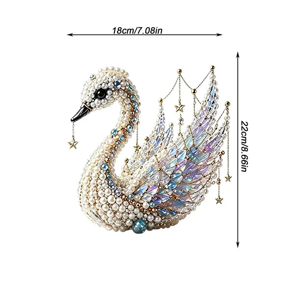 3D Beaded Art Kit – Animal DIY Beading Craft Set for Adults DIY Beading Craft Kit Axl swans