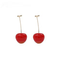 Red Cherry Drop Earrings – Cute Fruit Stud Women's Jewelry Fashion Drop Earrings Axl Red