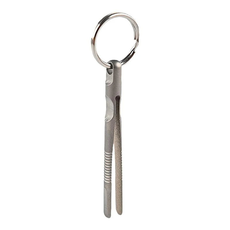 Mini TC4 Titanium Alloy Tweezers – EDC Camping Clip Tool Titanium EDC Tweezers Axl
