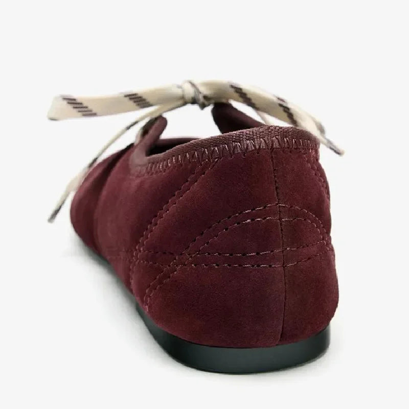 Women's Mary Jane Ballet Flats – Lace-Up Round Toe Loafers Mary Jane Flats Axl