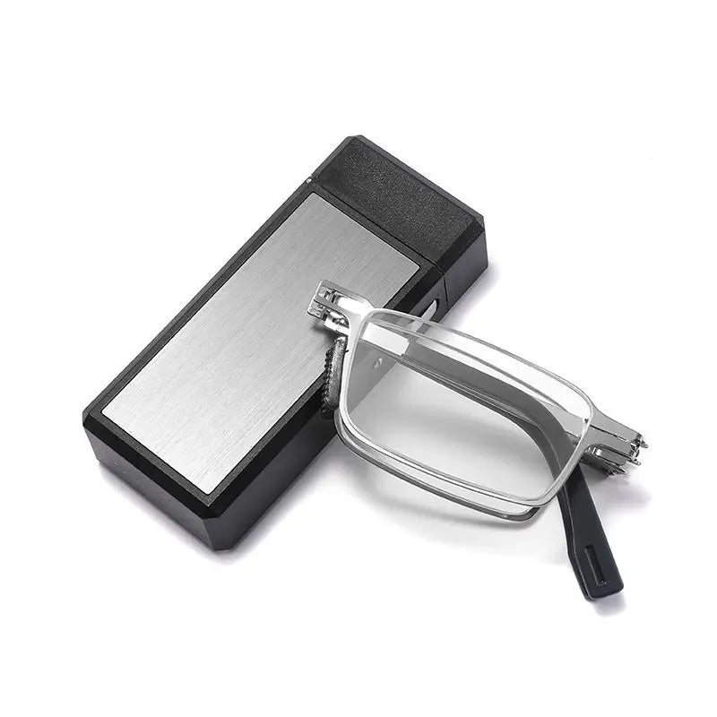 Foldable Reading Glasses with Blue Light Blocking | Lightweight Reading Glasses Axl silver 300
