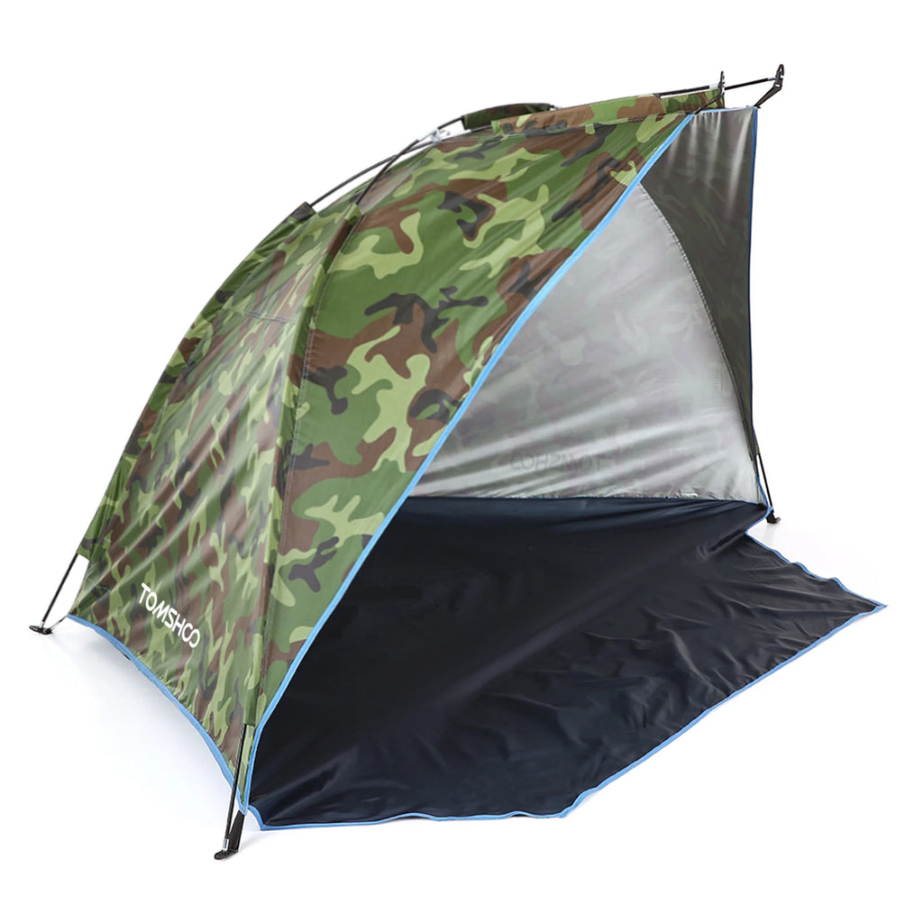 2-Person UV Beach Tent – Ultralight Portable Sun Shade Shelter Beach Sun Shelter Axl Camouflage