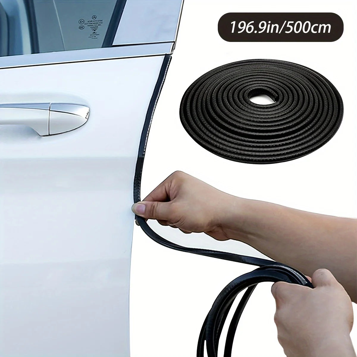 5M Black Car Door Edge Guard Strip – PVC Protector Trim Car Door Protector Axl Black