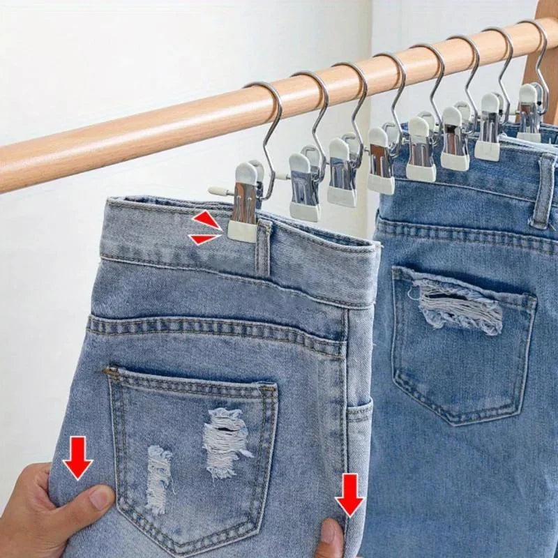 Portable Laundry Rack with Hooks & Clothes Clips | Organizer Laundry Drying Rack Axl