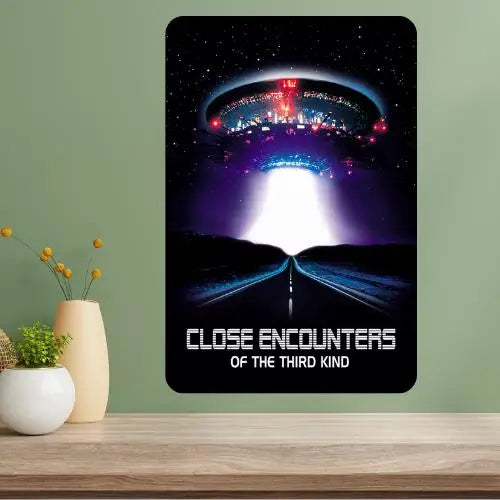 Close Encounters Metal Movie Poster Sign – Vintage Aluminum Wall Art Metal Wall Sign Axl aluminum sign aluminum 14x20cm
