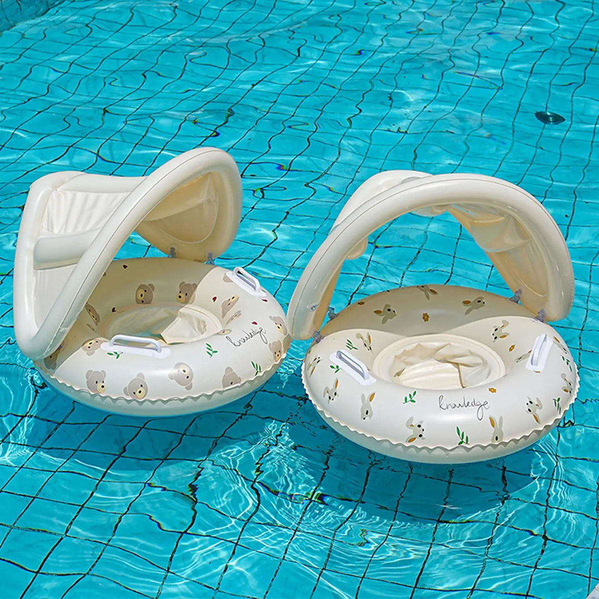Kids Inflatable Pool Float with Removable Sun Canopy Kids Pool Float Axl