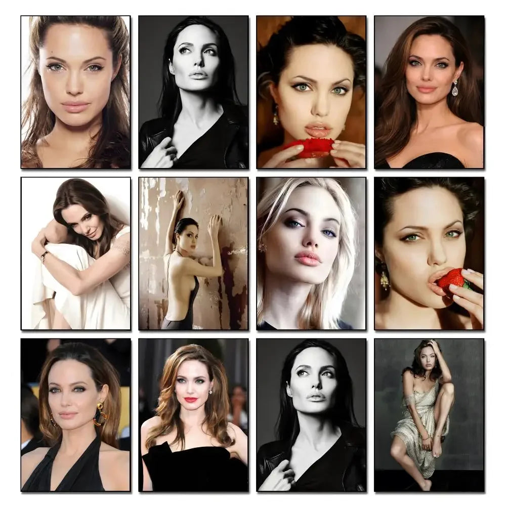Angelina Jolie HD Art Poster – Waterproof Sticky Wall Décor Wall Art Poster Axl
