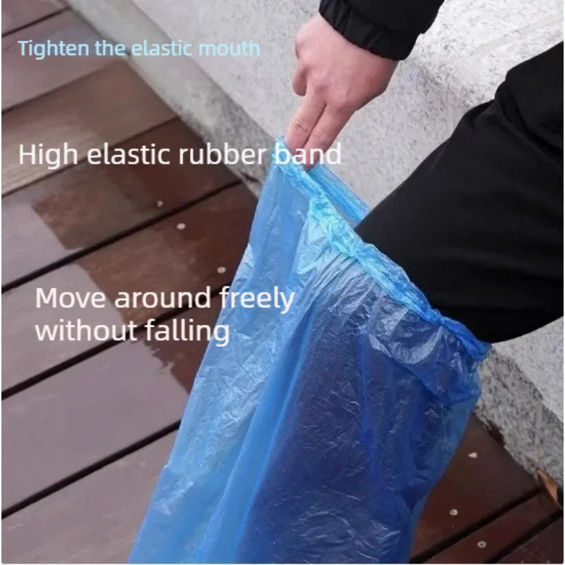 Disposable Waterproof Shoe Covers 10/20 Pcs – Blue & Clear Disposable Shoe Covers Axl