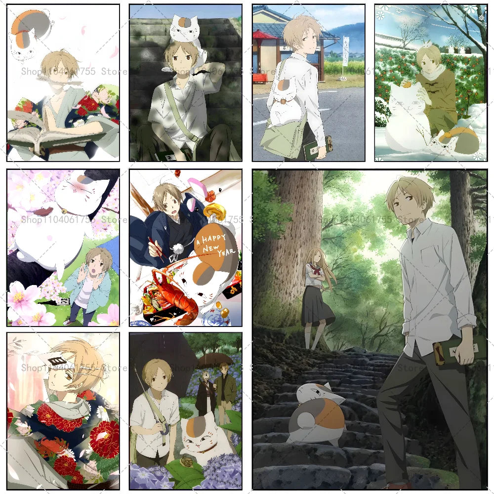 Natsume's Book of Friends Anime Poster – Self-Adhesive Wall Art Anime Wall Poster Axl