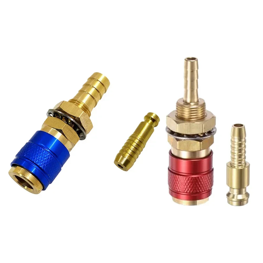 TIG Welding Gas & Water Quick Connector Brass Fittings 6-Pack Welding Quick Connector Axl Red Blue China Mainland