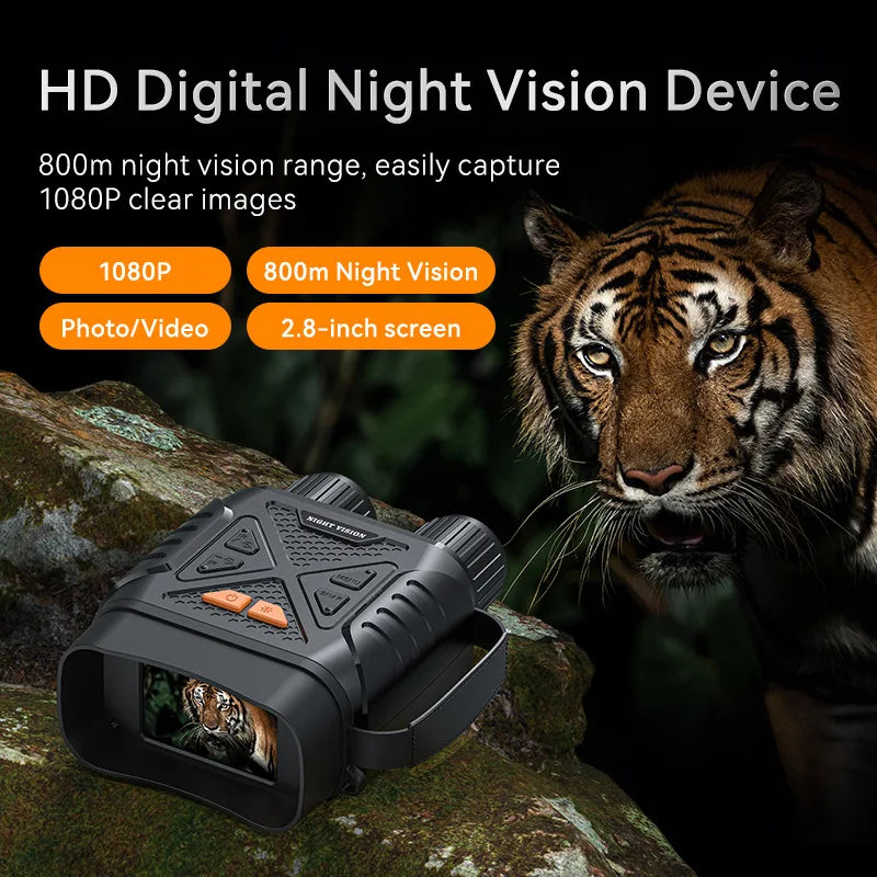 HD Digital Night Vision Binoculars 7x–10x Infrared IPS Screen Night Vision Binoculars Axl