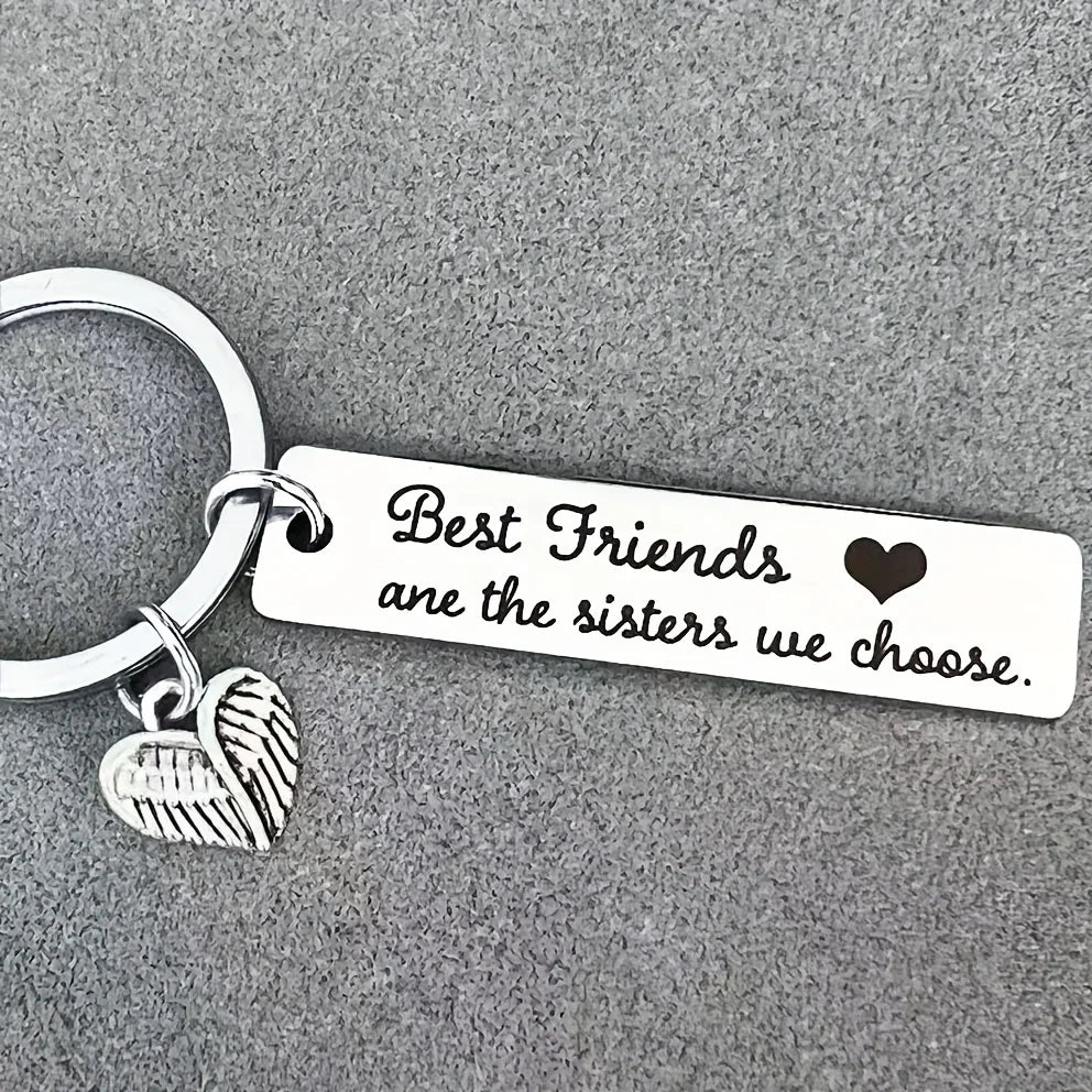 BFF Friendship Keychain – Best Friend Birthday Gift for Women Friendship Keychain Axl