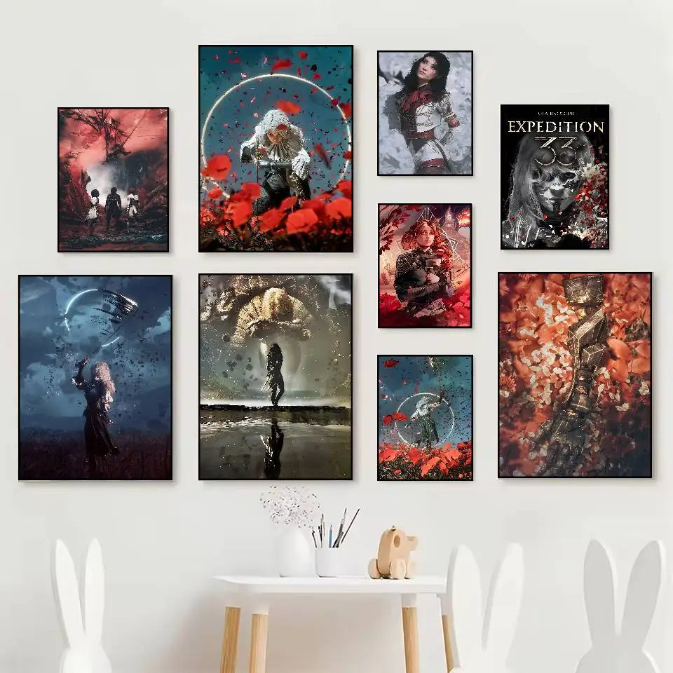 Clair Obscur Expedition 33 HD Self-Adhesive Waterproof Poster Wall Art Poster Axl