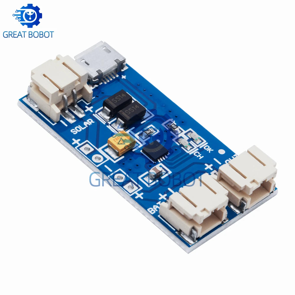Solar LiPo Charger Board CN3065 – DIY Outdoor Charging Solar Charger Board Axl