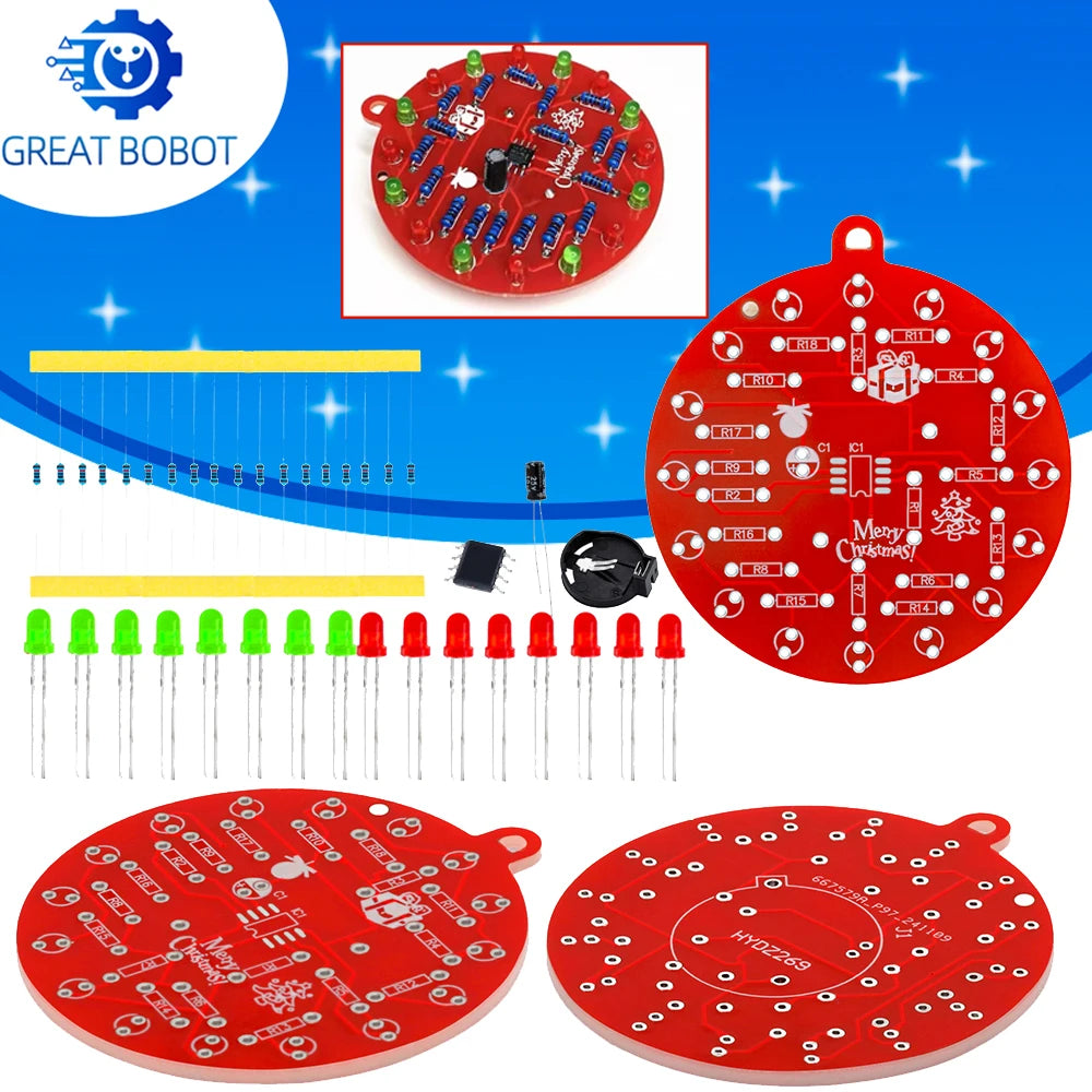 NE555 Timer Module Dual-Color Flashing LED DIY Soldering Kit DIY Electronics Kit Axl 1PC