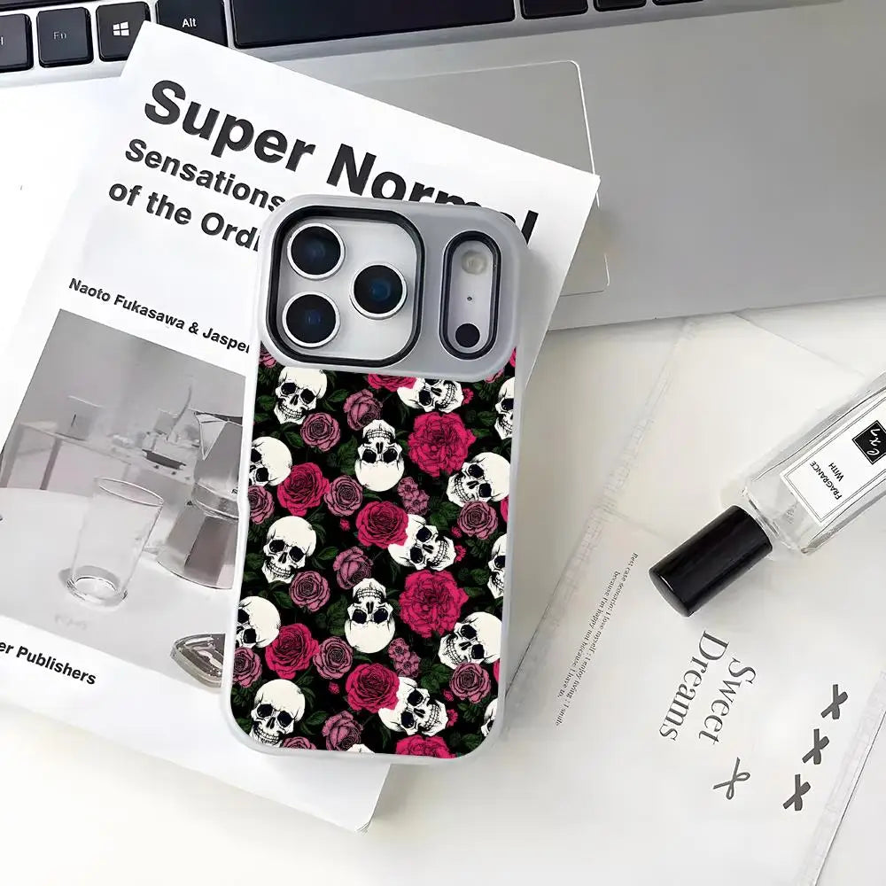 Mexican Catrina Skull 2-in-1 iPhone Case + Card Holder iPhone Phone Case Axl