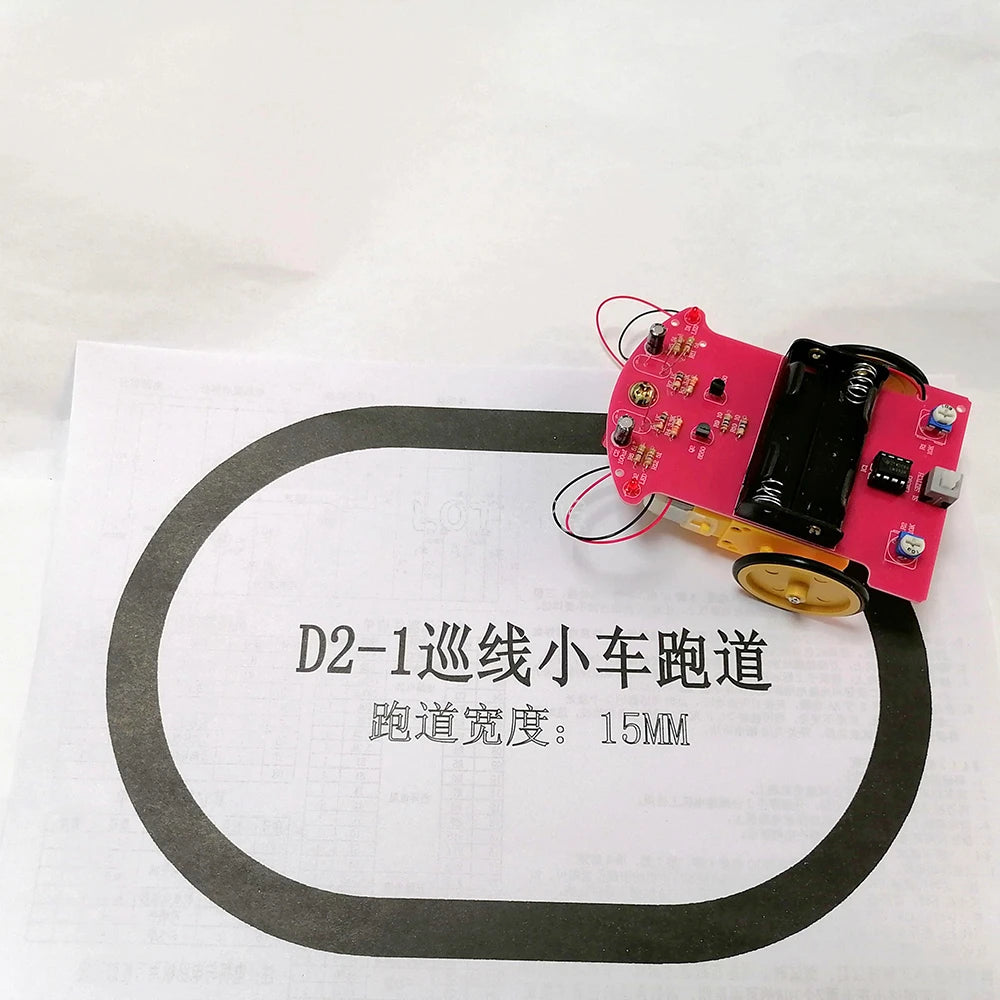 Line Tracking Robot Car DIY Soldering Kit – LM393 Smart Car DIY Robot Kit Axl