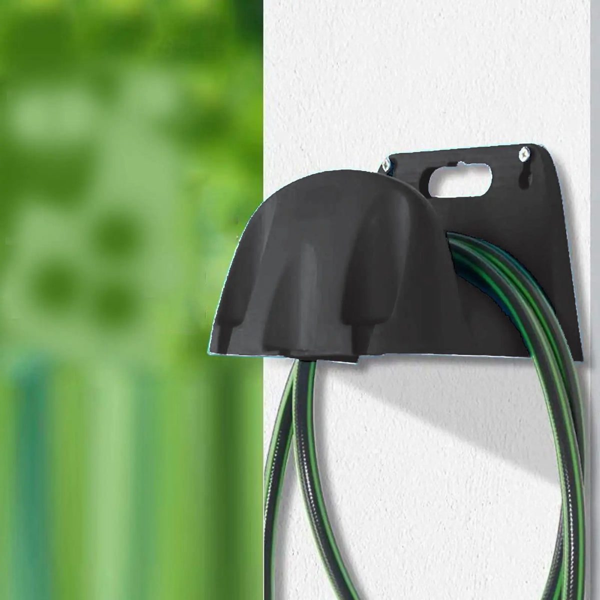 Wall-Mount Garden Hose Holder – Outdoor Hose Organizer Hose Holder Axl