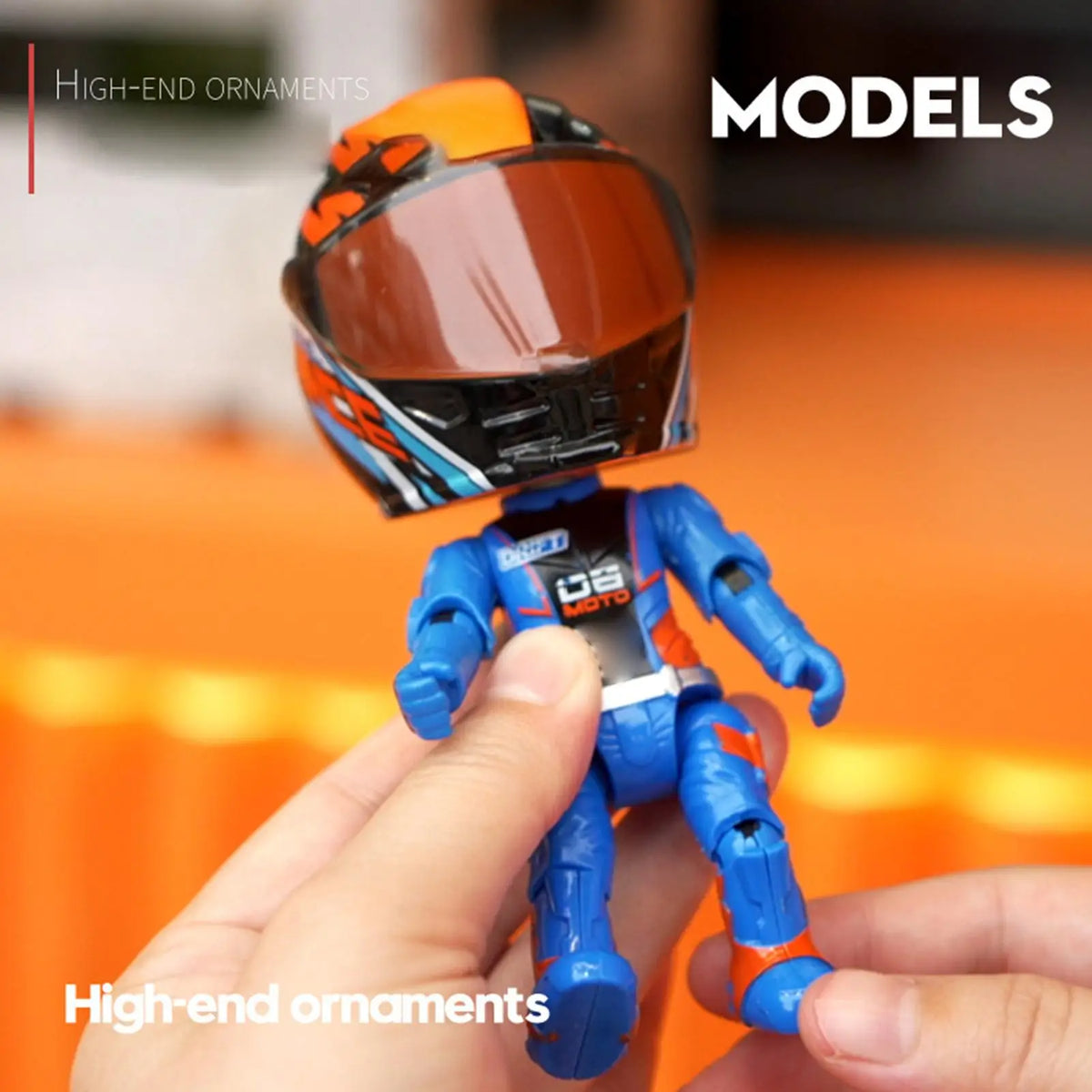 Q Version Motorcycle Rider Transforming Action Figure Toy Action Figure Toy Axl