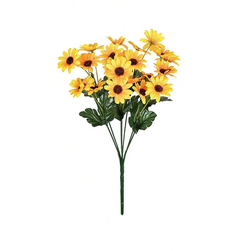 Silk Yellow Daisy Artificial Flowers | Wedding & Home Décor Artificial Silk Flowers Axl