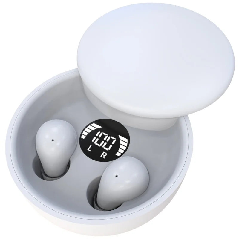SK26 Bluetooth 5.4 Wireless Earbuds – Sleep & Sport TWS Wireless Earbuds Axl WHITE