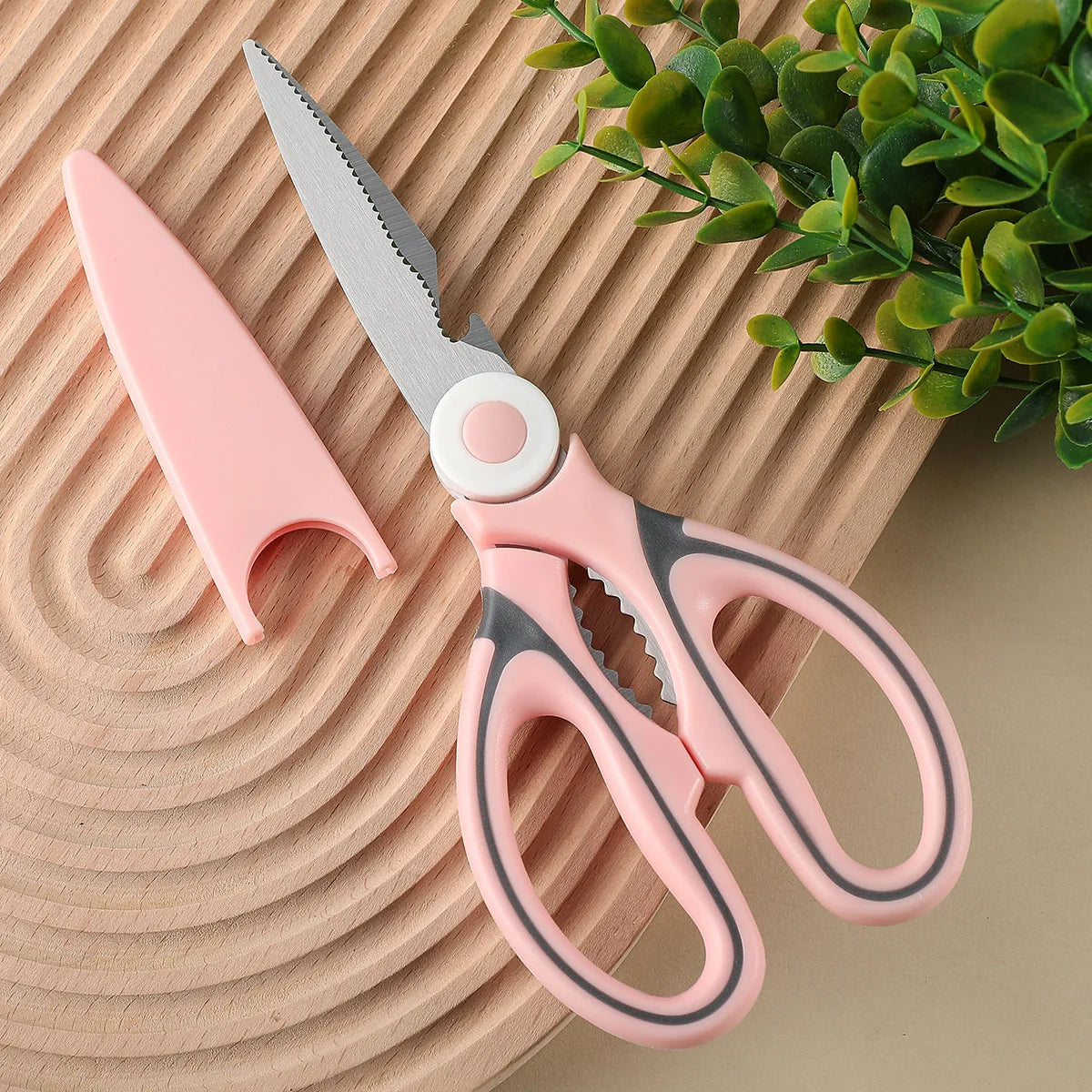 Stainless Steel Kitchen Scissors with Cover | Multi-Use Food Shears Kitchen Food Shears Axl