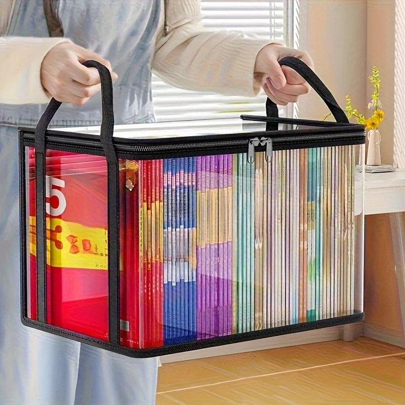 Transparent Flip-Top Storage Box – Large Plastic Organizer Bin Storage Organizer Bin Axl
