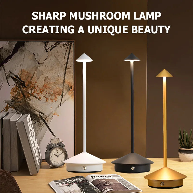 Rechargeable LED Table Lamp | Touch Sensor & 3 Color Temps LED Table Lamp Axl