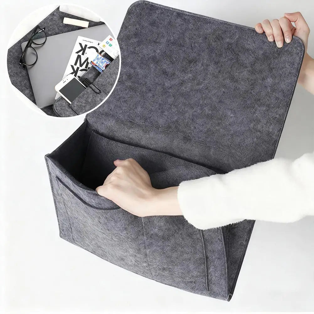 Felt Bedside Hanging Organizer – Multi-Pocket Sofa Storage Bag Hanging Storage Organizer Axl
