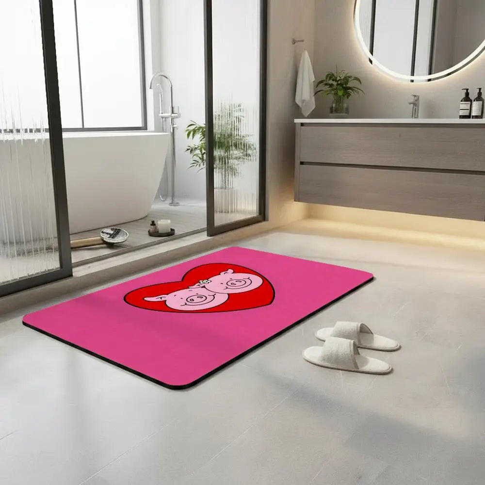 Masha & Bear Diatomite Bath Mat – Quick Dry & Anti-Slip Diatomite Bath Mat Axl