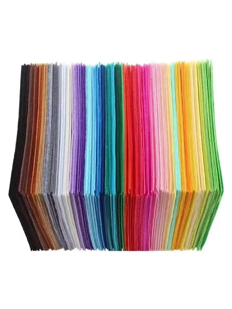 40Pcs Assorted Felt Fabric Sheets – DIY Craft Squares Craft Felt Sheets Axl 10x10 40pcs 10x10cm