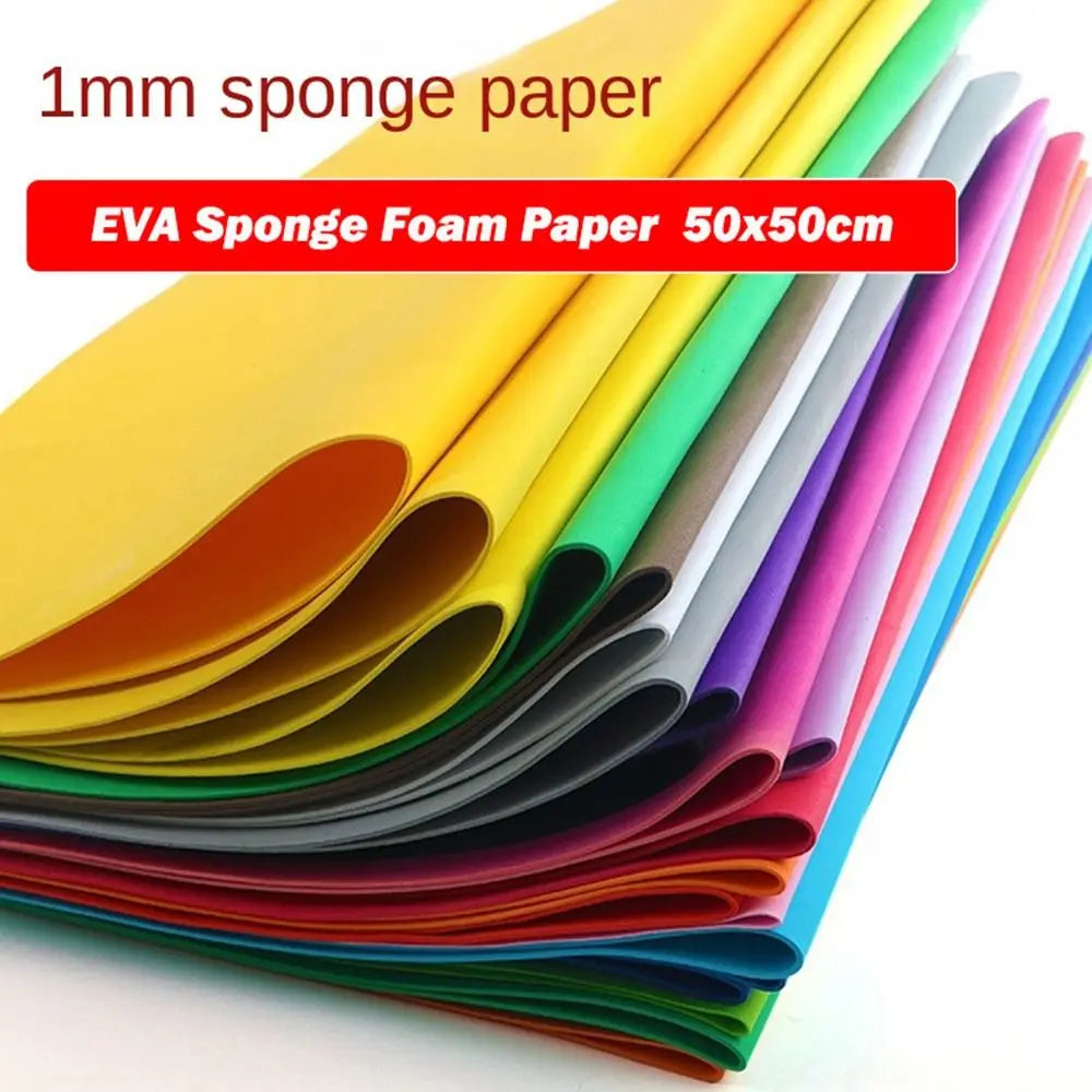 EVA Foam Sheets 10-Pack 50x50cm – DIY Craft Paper for Kids Foam Craft Sheets Axl