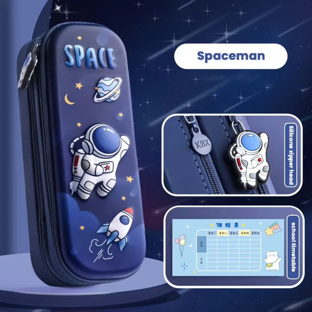 Capybara 3D Pencil Case – Double Layer Large Capacity Pen Box Pencil Case Axl Spaceman