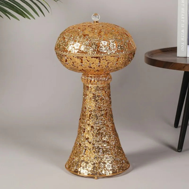 Luxury Gold Metal Incense Burner – Retro Aroma Censer Ornament Incense Burner Axl