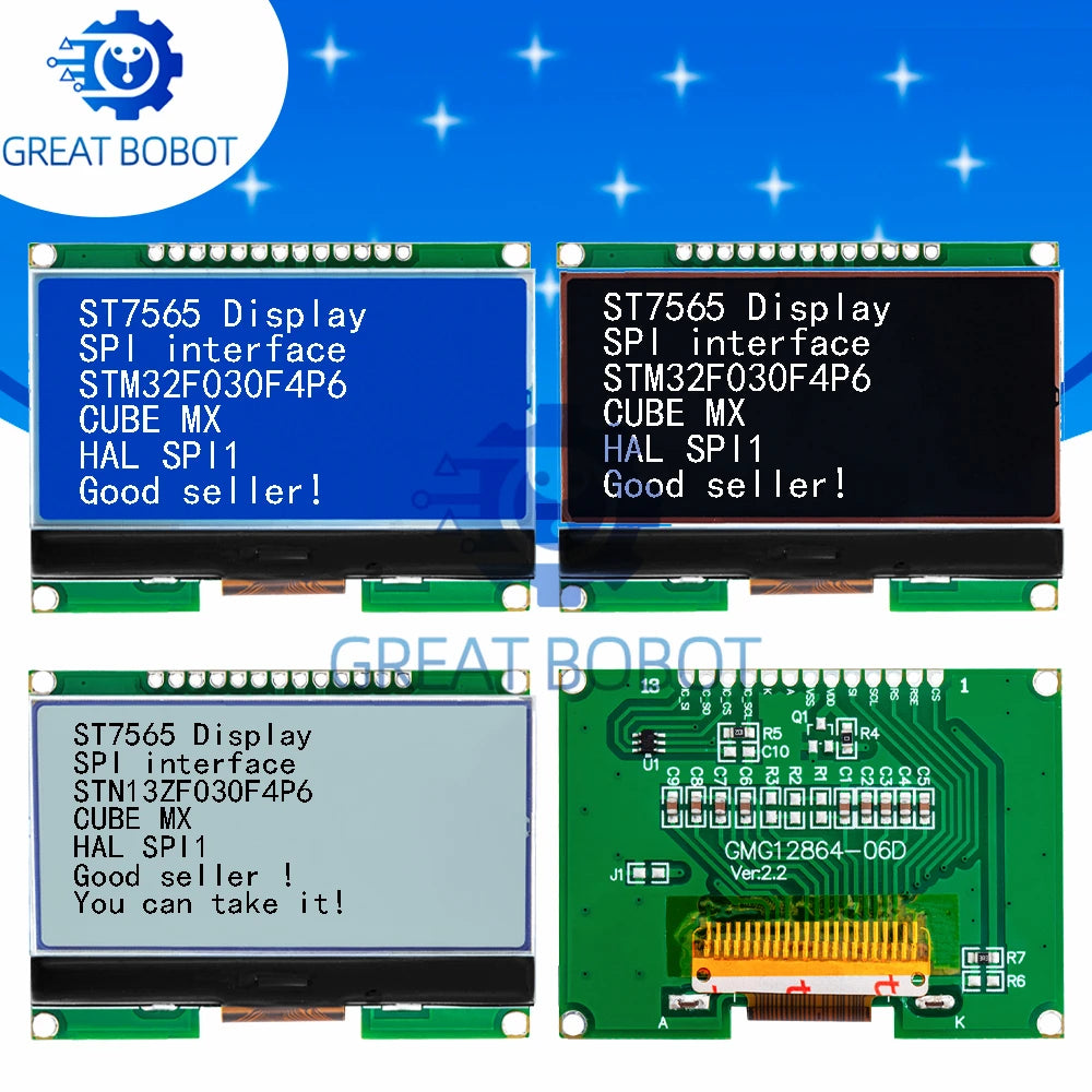 128x64 COG LCD Module – Chinese Font, SPI Interface LCD Display Module Axl