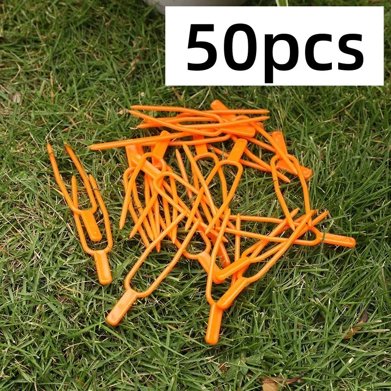 50-Pack Plastic Plant Clips – Stem & Seedling Support Clips Plant Support Clips Axl 50pcs