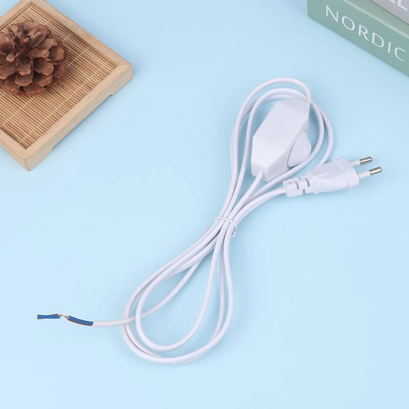 1.8M EU Plug Extension Cord with Dimmer Switch | Table Lamp Dimmer Extension Cord Axl White
