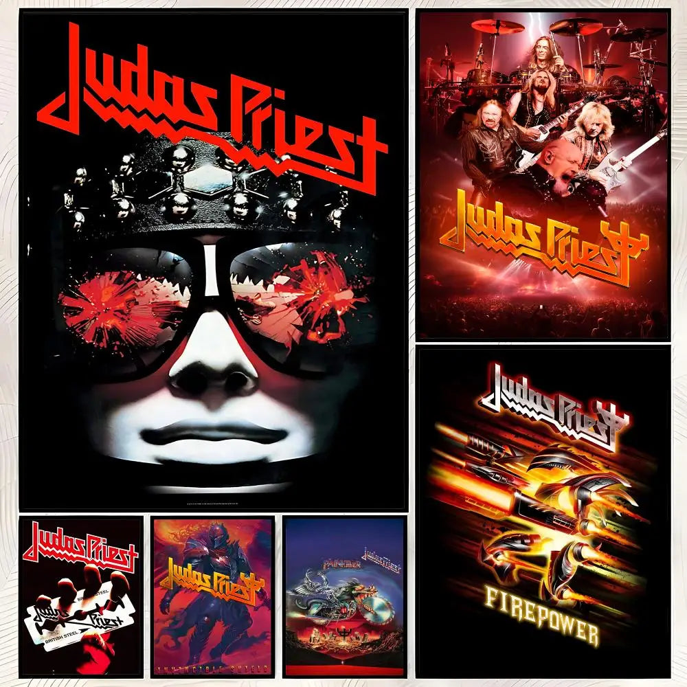 Judas Priest Album Poster – Self-Stick HD Waterproof Wall Art Wall Art Poster Axl