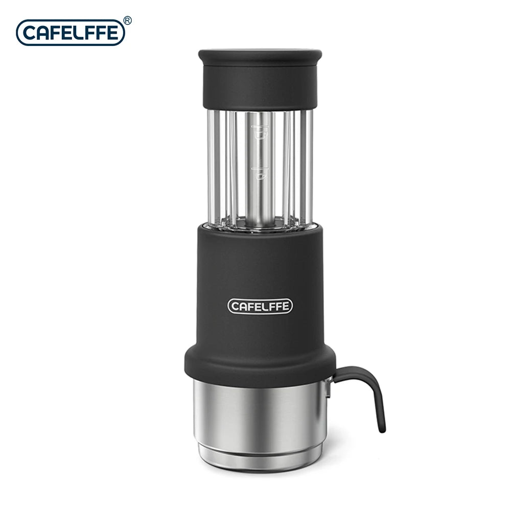 CAFELFFE 2-in-1 Portable Espresso Machine for Travel & Camping Portable Espresso Machine Axl Black Saudi Arabia