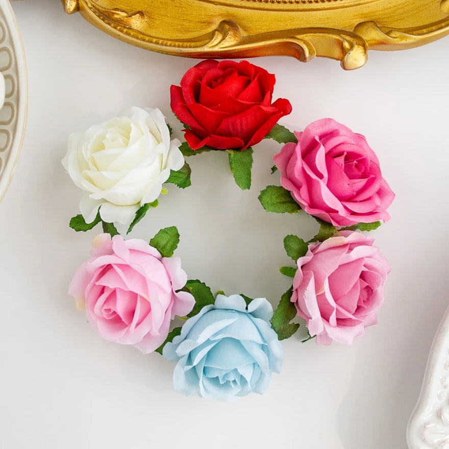 Silk Rose Heads for Weddings, Wreaths & DIY Crafts – 20/40 Pcs Artificial Silk Flowers Axl