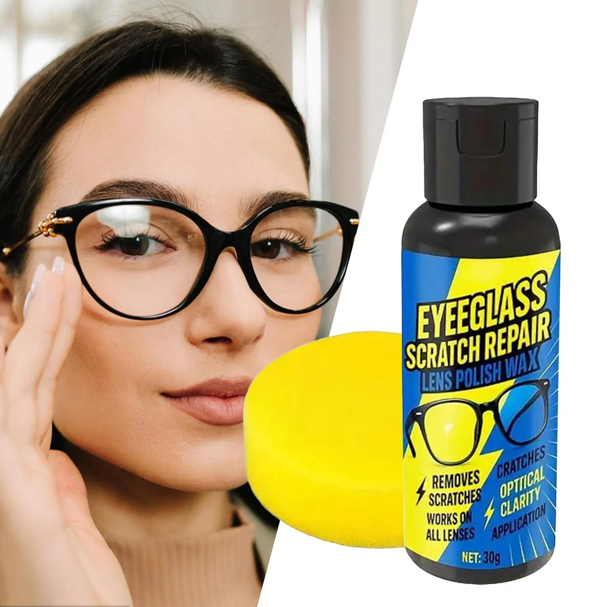 Scratch Remover Polishing Wax – Glasses, Screens & Mirrors Surface Scratch Remover Axl