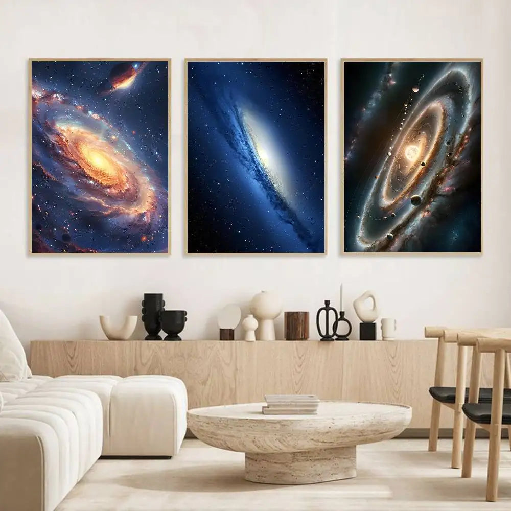 Universe Space HD Wall Poster – Self-Adhesive & Waterproof Wall Art Poster Axl